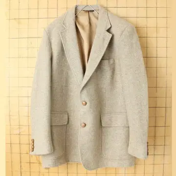 70s 80s USA HAGGAR 울 테일러드 자켓 ML 베이지 aw3