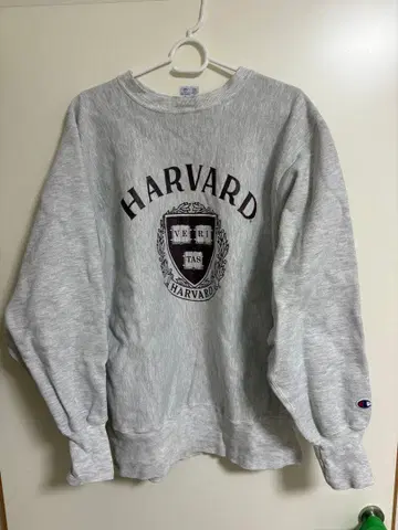 Champion 하버드 대학 리버스 위브 구제 의류 90년대