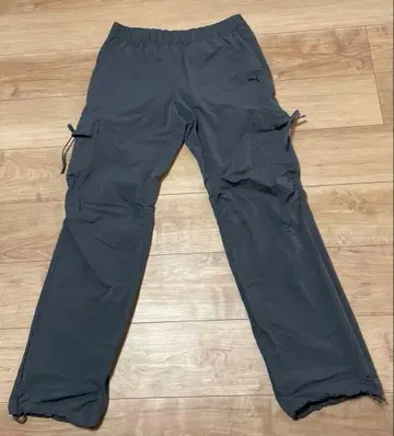 [미사용 새상품] 그레이 카고 팬츠 허리밴딩