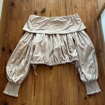 COCO DEAL 오프숄더 볼륨 슬리브 블라우스