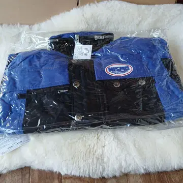 파랑 검정 집업 자켓