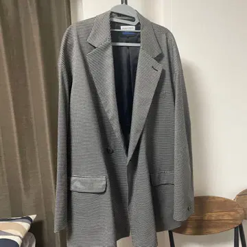 MAISON SPECIAL 체크 무늬 오버 사이즈 자켓