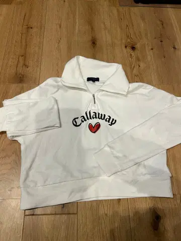 Callaway 하프 지퍼 화이트 트레이닝복