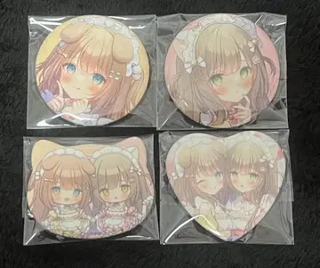 오모치모나카 2주년 캔뱃지 세트