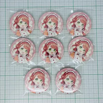 우에하라 아유무 캔뱃지 8점 세트 아이 스크림! TOPPING LIVE