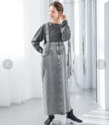 멀티 WAY 데님 점프 스커트 렙심