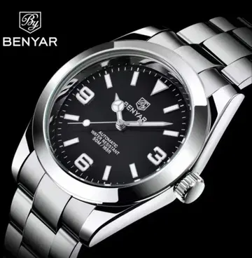 BENYAR 자동 와인딩 손목시계 블랙