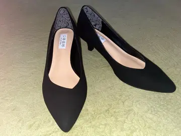 히미코 새상품 블랙 비즈니스 펌프스 23cm