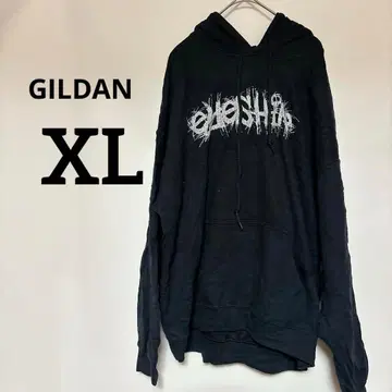 새상품급 GILDAN [ XL ] 블랙 후드티 속기모 겨울 오버 사이즈