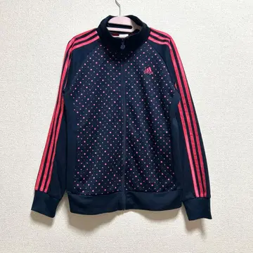 adidas 아디다스 트랙 자켓 핑크 도트 무늬