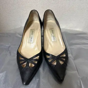 지미추 블랙 하이힐 펌프스