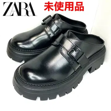 ZARA 자라 사보 클로그 샌들 블랙 버클 남성용 미사용품