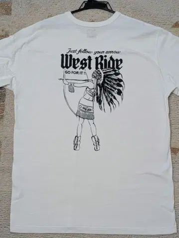 West Ride 코튼 T셔츠 사이즈 42