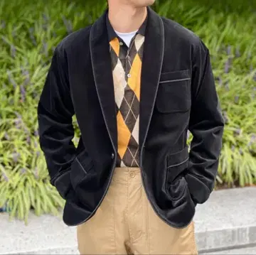 beams 스모킹 자켓 블랙 L