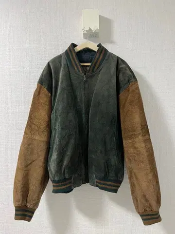 스웨이드 봄버 자켓 빈티지