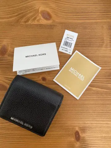 마이클코어스 반지갑 블랙