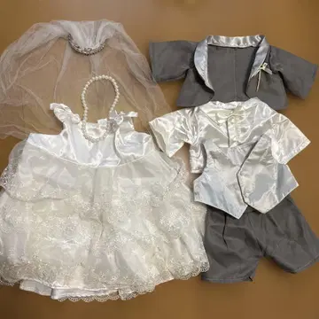 1회 사용 특주 웨딩 드레스 턱시도 세트