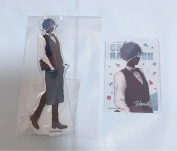 CR VanilLa 아크릴 스탠드 gigo 콜라보 카페 클리어 카드