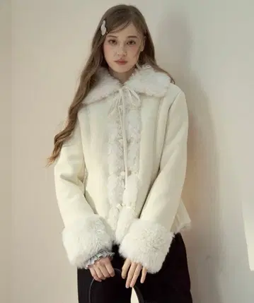 SunsetPark 무스탕 보아 더플 코트