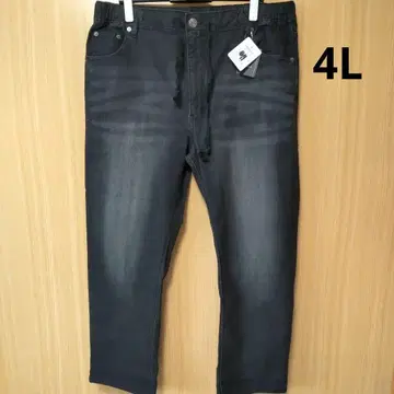 새상품 4L 남성용 스트레치 데님 팬츠 블랙 계열