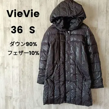 VieVie 롱 다운 코트 다운 90% 광택 36 M 스포츠 관람
