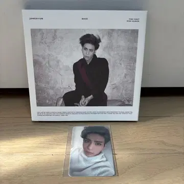 트레이딩 카드 포함 SHINee JONGHYUN 종현 BASE 화이트