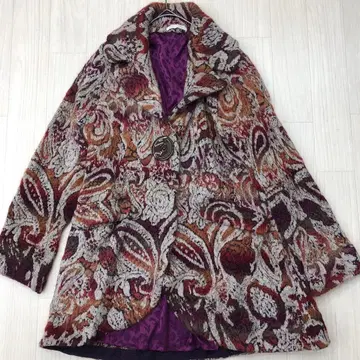 COSA NOSTRA 코자노스트라 자카드 코트 자켓 42