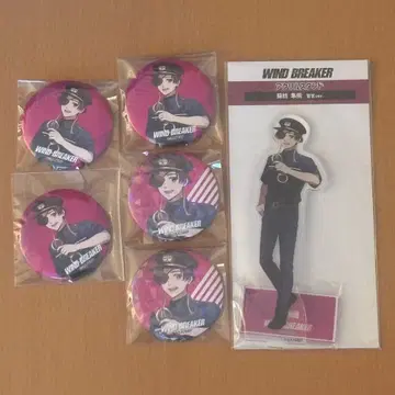 WIND BREAKER 소방준비 캔뱃지 아크릴 스탠드 경찰관