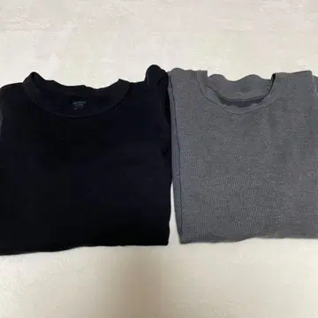 히트텍 울트라 웜 M 와플 제조 중지 그레이 블랙