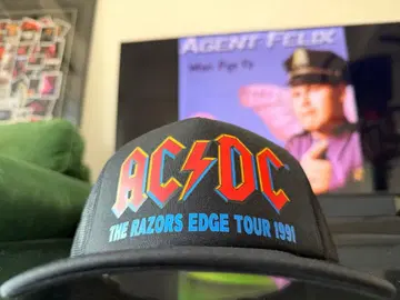 밴드 AC/DC 1991 TOUR 메쉬 캡 블랙