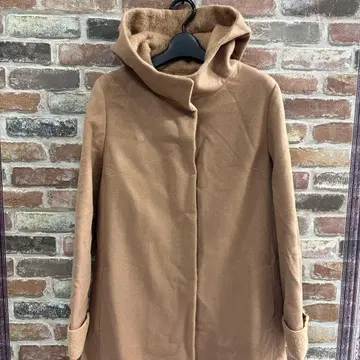 Ballsey 보르지 울 코트 알파카 혼방 롱 코트 38