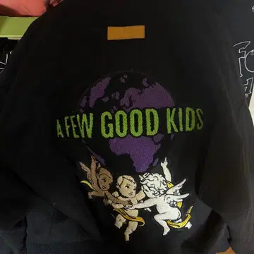 A FEW GOOD KIDS 바시티 자켓 블랙