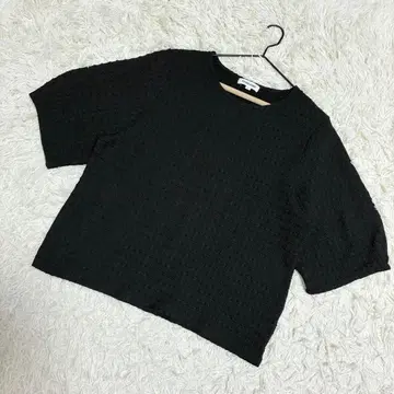 FOUNDGOOD 새상품급 풀오버 자카드 오부 소매 블랙 계열 ( L )