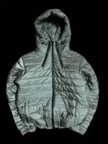 LABSTUDIO 카키 그레이 알파인 다운 후드티 클레이터 레이크