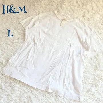 [ 에이치앤엠 ] 코튼 100% 무지 반팔 T셔츠 베이직 심플