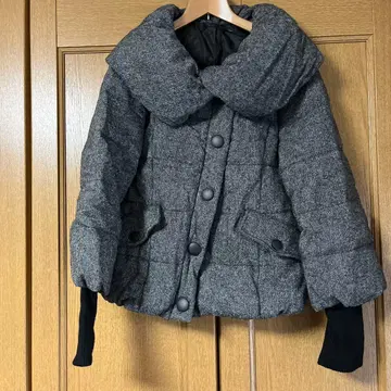 Heather 다운 자켓 그레이