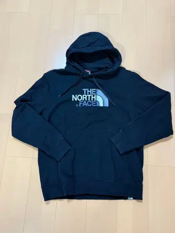 THE NORTH FACE 자수 블랙 후드티 XL