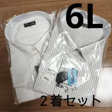 [ 빅 사이즈 ] 새상품 6L 와이셔츠 2벌 세트