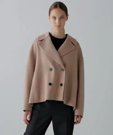 ADORE 솔리드 울 리버 자켓