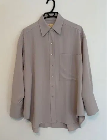 나노 유니버스 라이트 그레이 오버 사이즈 긴팔 셔츠