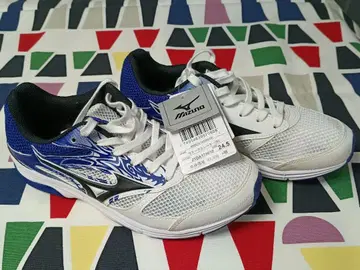미즈노 러닝화 24.5cm 화이트/블루