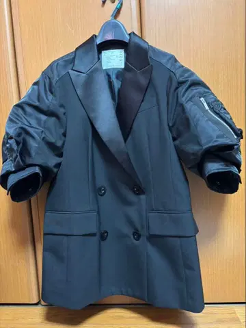 sacai 블랙 자켓 MA-1 사이즈 2 새상품급