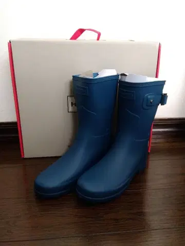 미사용 새상품 HUNTER 헌터 레인부츠 UK3