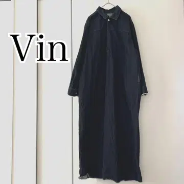 Vin 데님 원피스 롱 원피스 원피스 데님