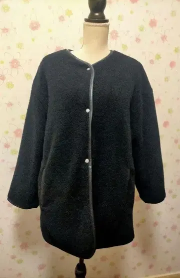 리버서블 플리스 스코트 버튼 포함 미사용