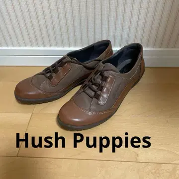 Hush Puppies 브라운 가죽 신발