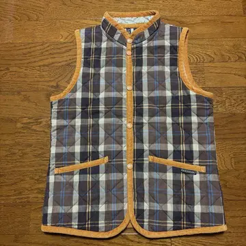 LAVENHAM 퀼팅 스탠드 카라 베스트 36