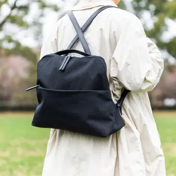 케유카 N 발수 2WAY 지퍼 백팩 요코 토트백 블랙