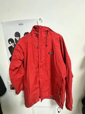 AIGLE 나일론 자켓 XS 빨간색