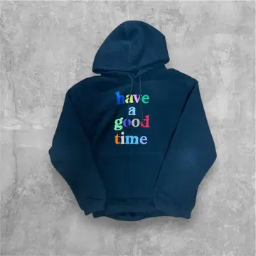have a good time 보아 후드티 플리스 후드티 블랙